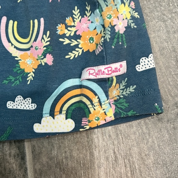 Ruffle Butts Rainbow Navy Dress - Picture 4 of 5